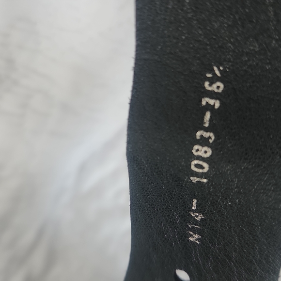 Pedro garcia perforated black suede heels 36.5 6.5 US - Picture 4 of 8